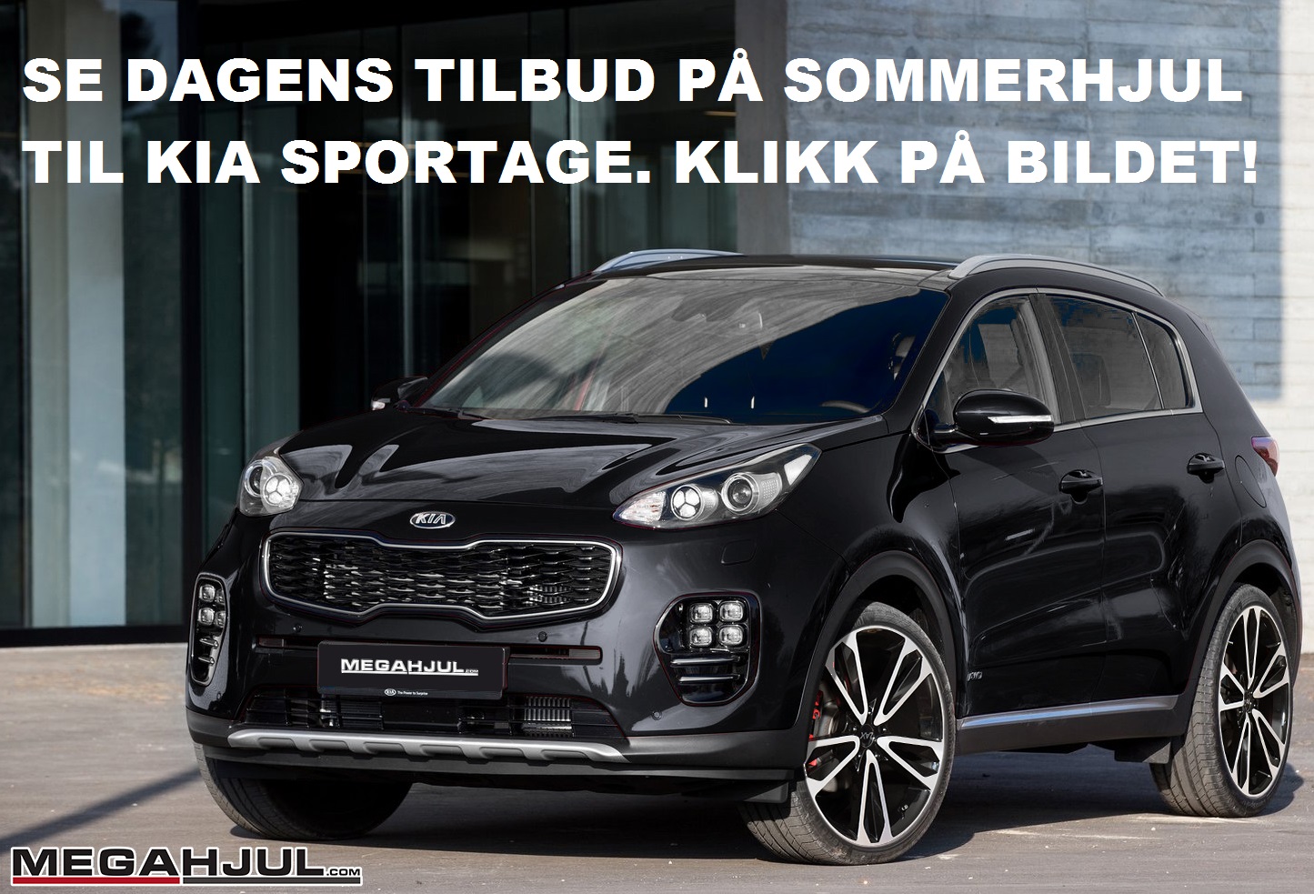 Sommerhjul med ZAX turbin felger i 19'' til Kia Sportage.